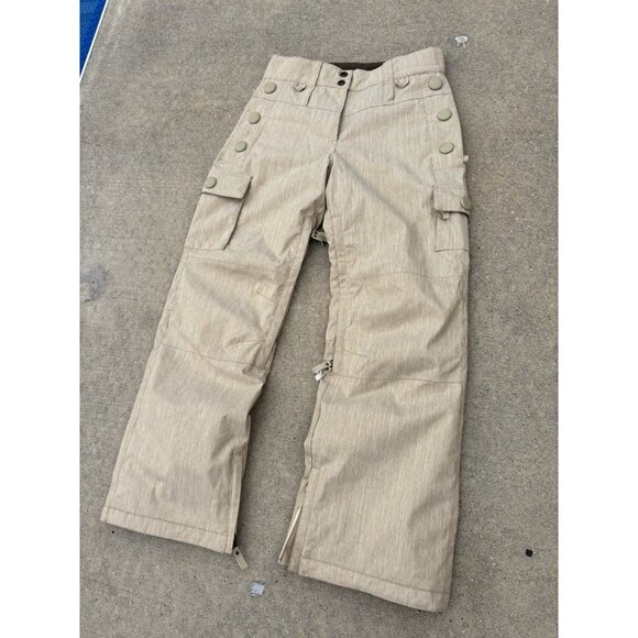 Y2K Vintage Firefly Beige Cream Ski Pants / Snowboard Pants - Picture 3 of 8